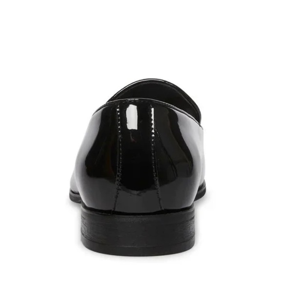 Steve Madden Men's Parigi Black Patent Slip on Formal Shoes NEW - Picture 3 of 3